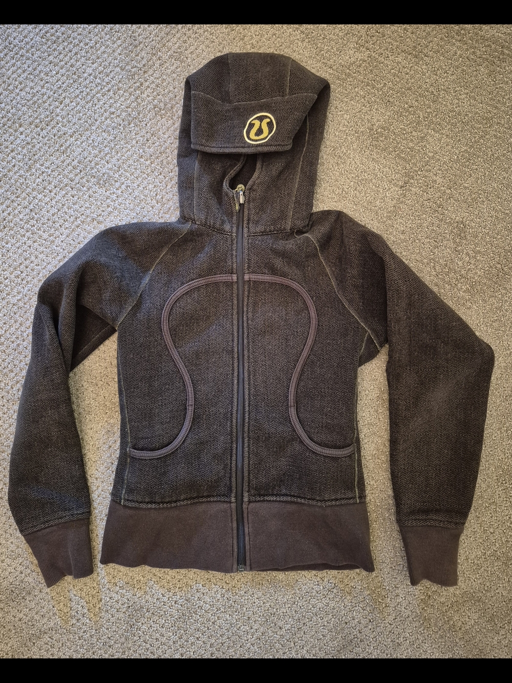 Reversible Lululemon Athletica Full Zip Scuba Hoodie With Cozy Fleece Lining